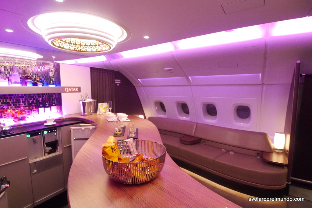 Qatar A380 Bar